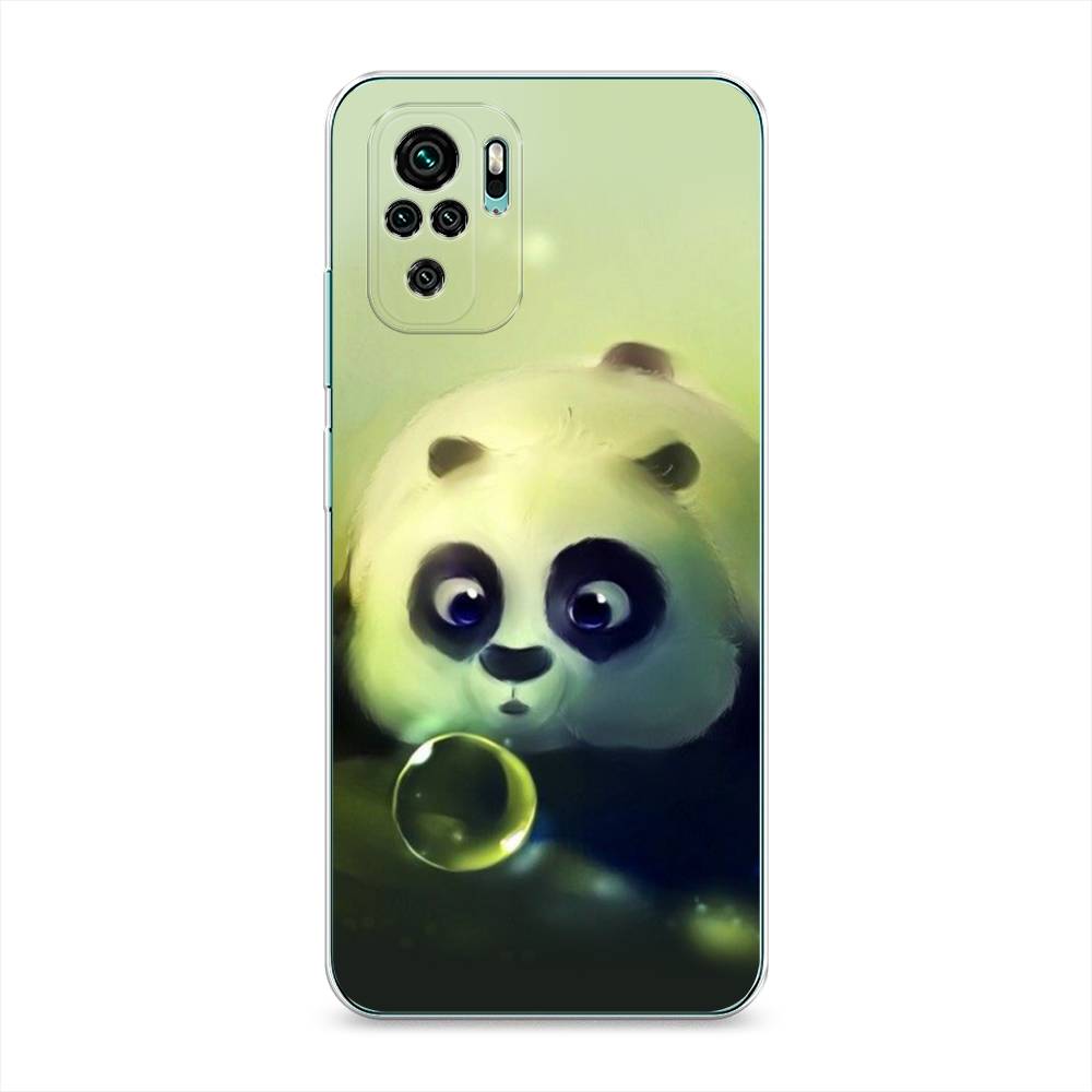 

Чехол на Xiaomi Redmi Note 10/Note 10S/Poco M5s "Малыш панды", Зеленый;черный;серый, 39750-1