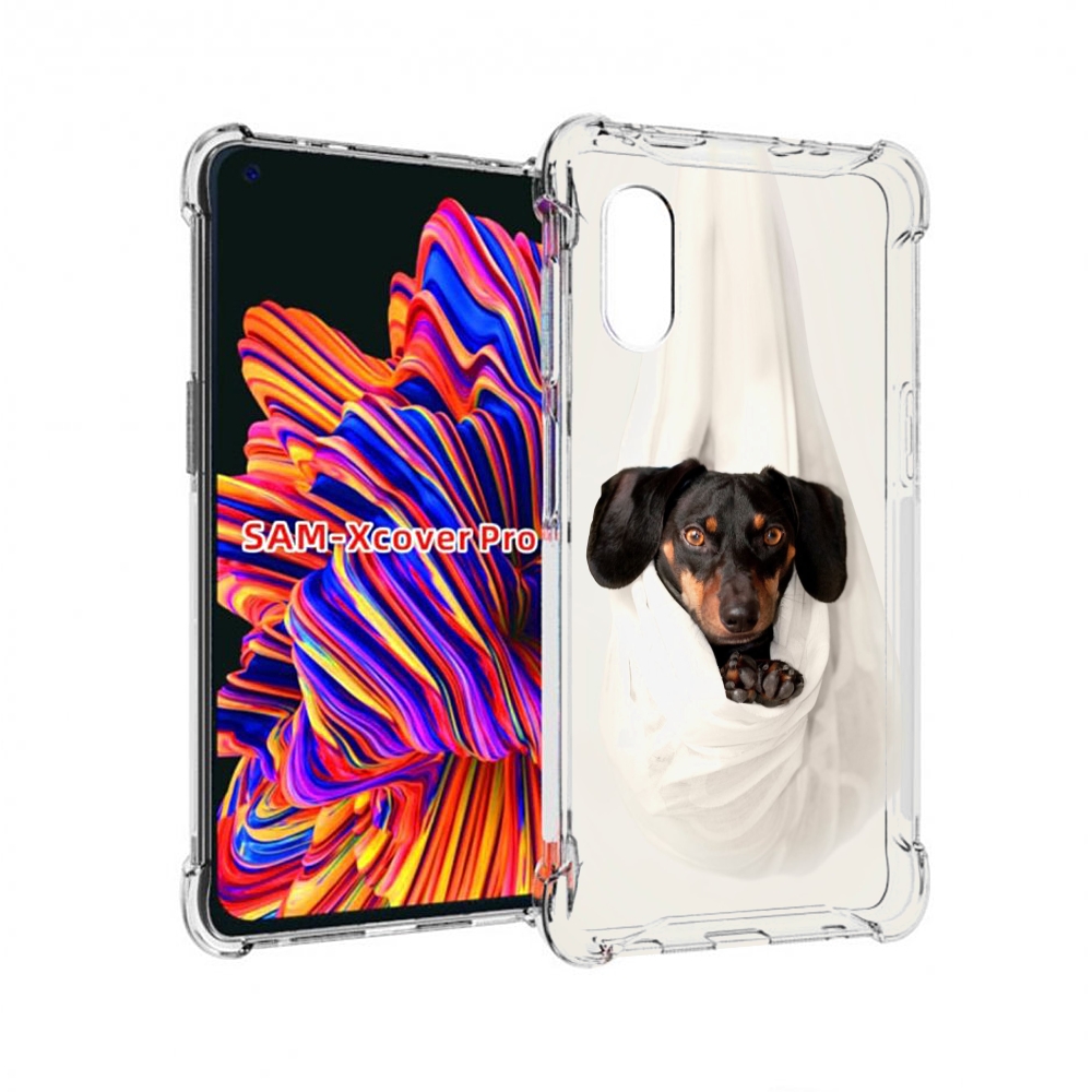 

Чехол MyPads такса собака для Samsung Galaxy Xcover Pro 1, Прозрачный, Tocco