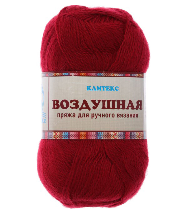 

Пряжа Камтекс Воздушная (047), бордовый, 5 шт. по 100 г