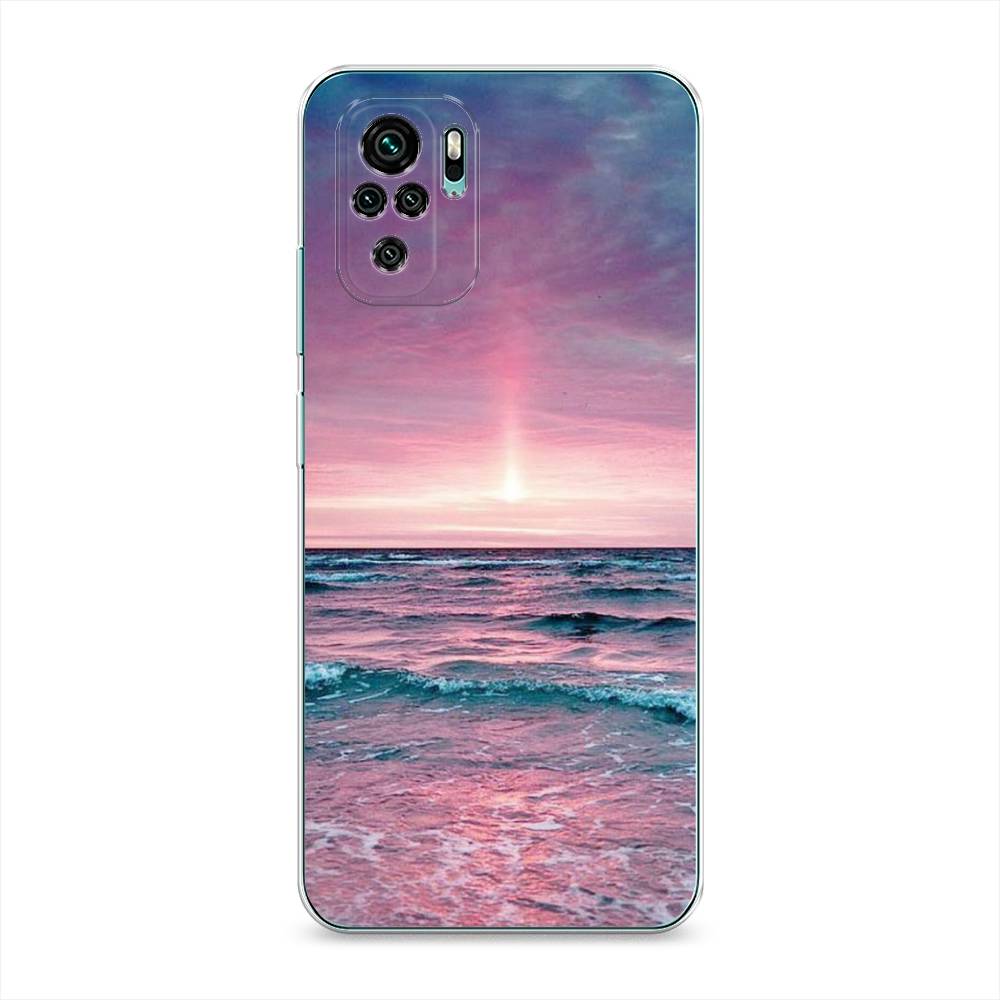 

Чехол на Xiaomi Redmi Note 10/Note 10S/Poco M5s "Восход 3", Розовый;голубой, 39750-2