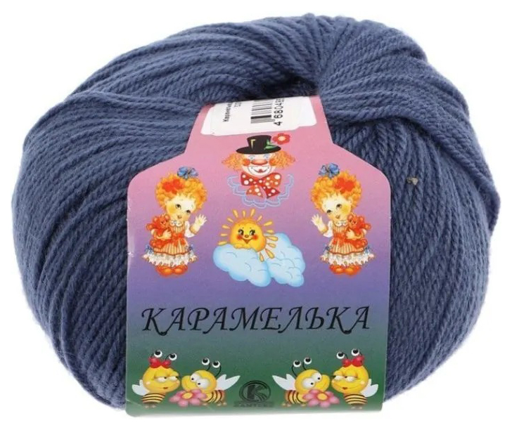 

Пряжа Камтекс Карамелька (022), джинсовый, 5 шт. по 50 г, Синий