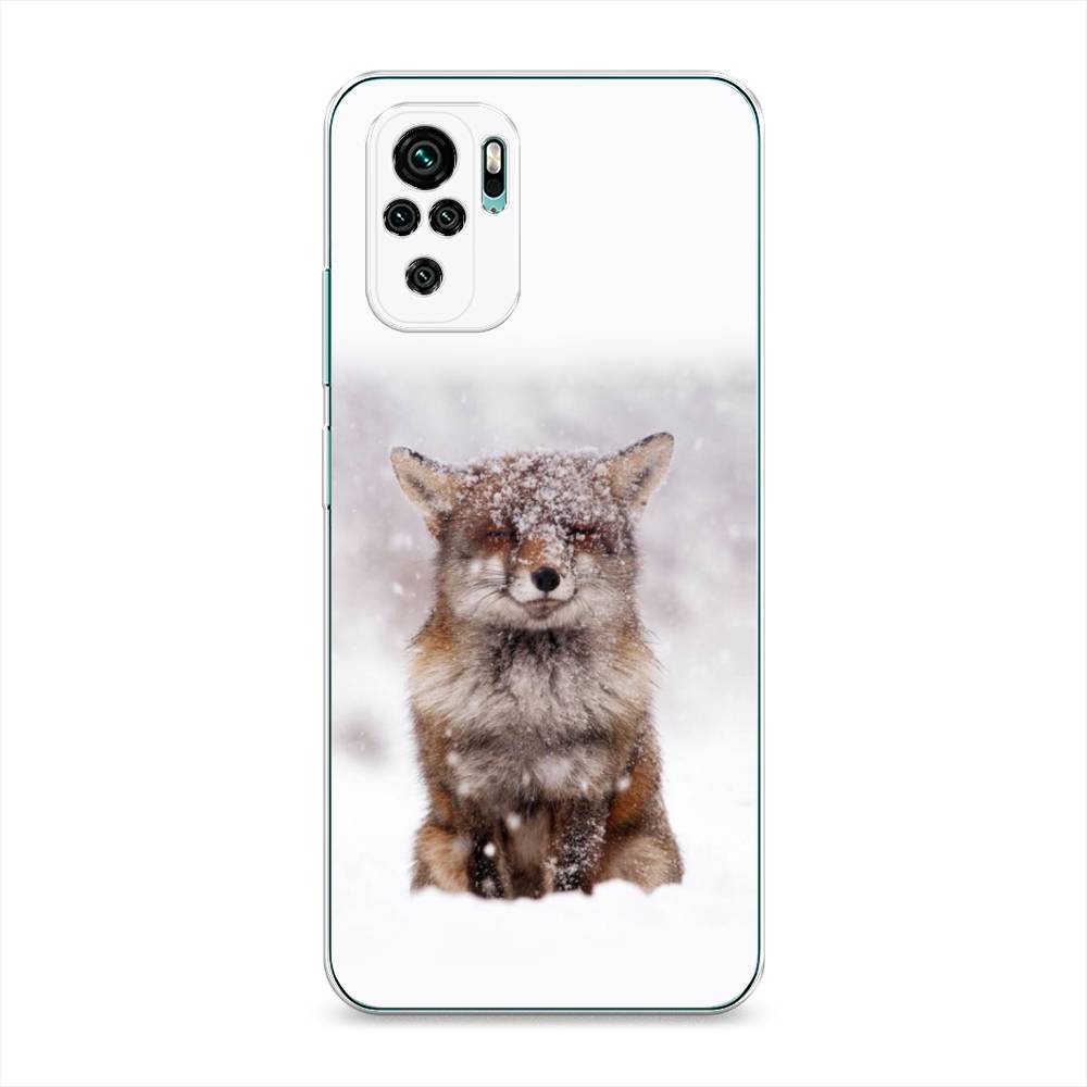 

Чехол на Xiaomi Redmi Note 10/Note 10S/Poco M5s "Зимняя лиса", Белый;серый;коричневый, 39750-1