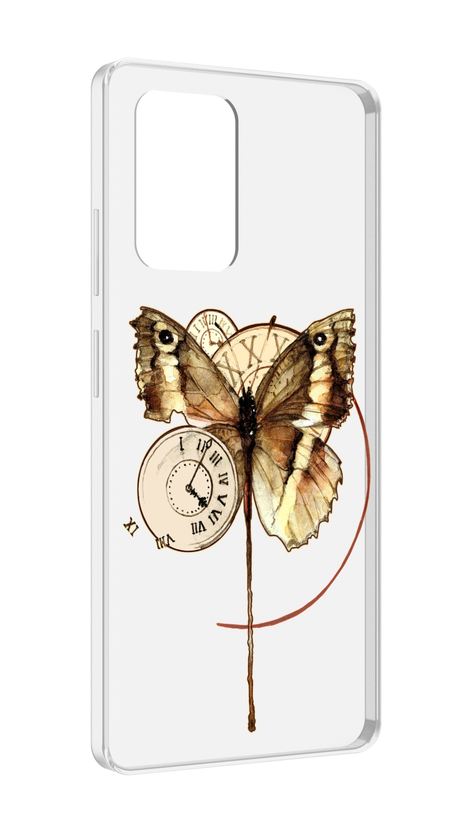 

Чехол MyPads старинные часы с бабочкой для ZTE Blade V40 Pro, Tocco