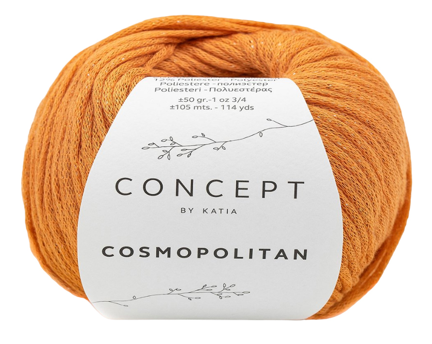 

Пряжа Katia Cosmopolitan (76), курага, 5 шт. по 50 г, Оранжевый