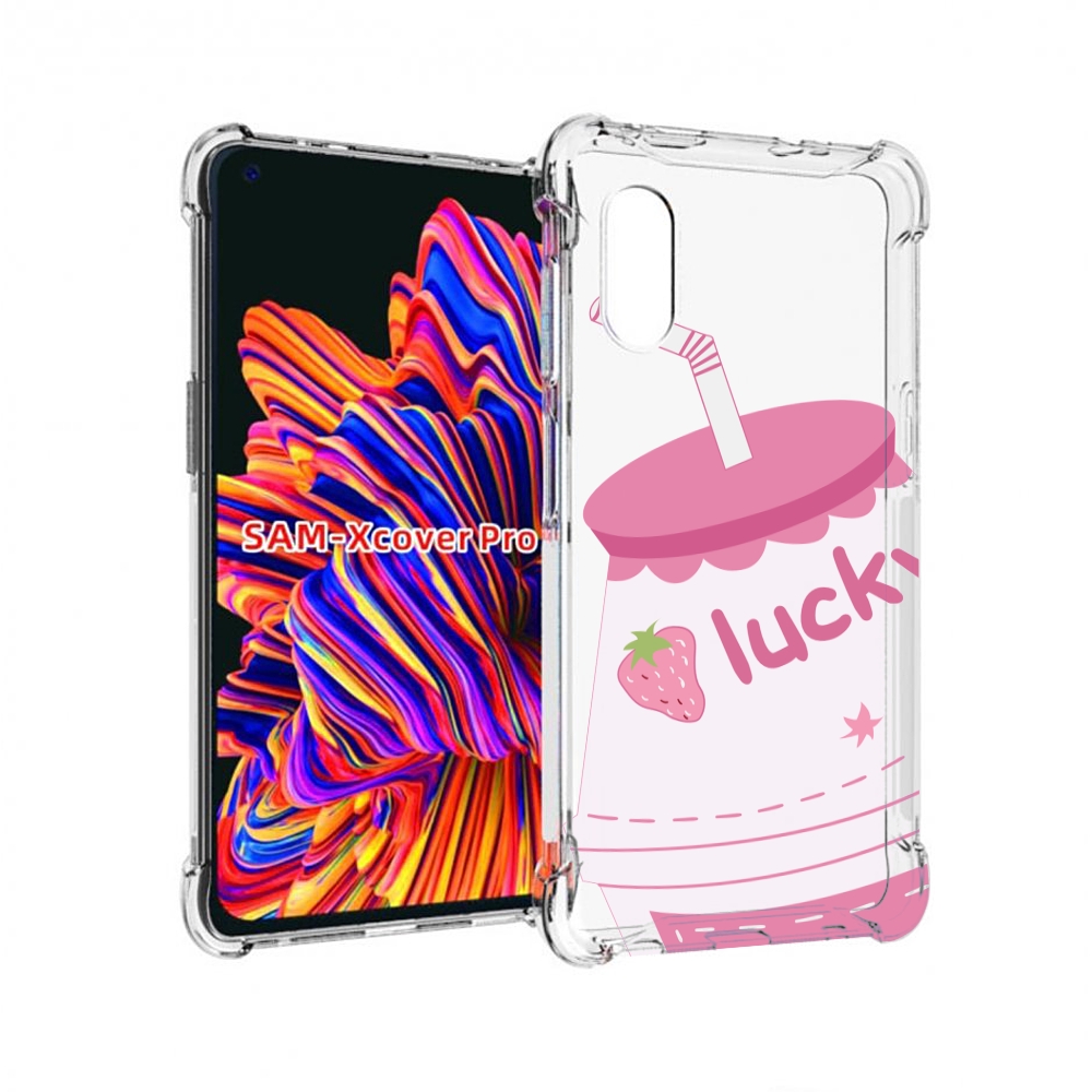 

Чехол MyPads удачный-напиток для Samsung Galaxy Xcover Pro 1, Прозрачный, Tocco