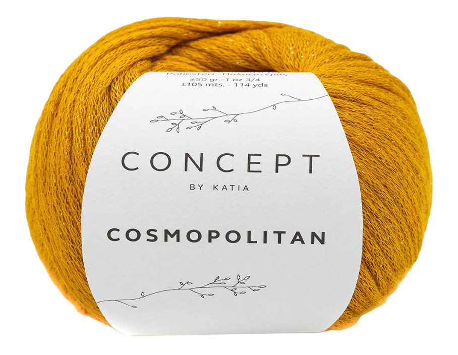 

Пряжа Katia Cosmopolitan (80), охра, 5 шт. по 50 г