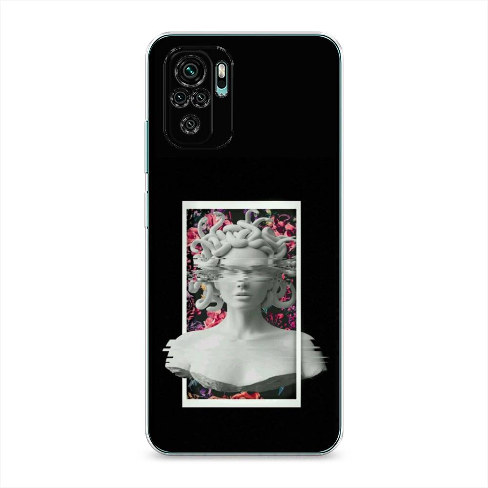 

Чехол на Xiaomi Redmi Note 10/Note 10S/Poco M5s "Web Punk Медуза Горгона", Черный;серый, 39750-6