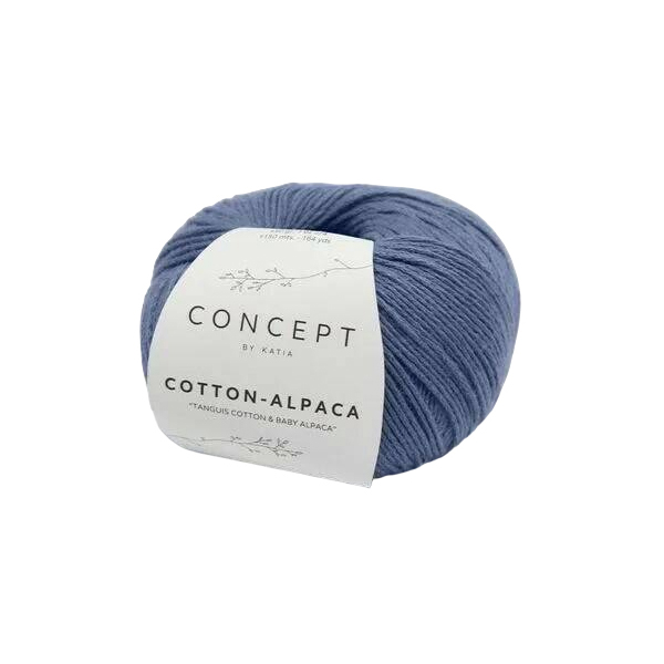 

Пряжа Katia Cotton-Alpaca (93), джинсовый, 5 шт. по 50 г