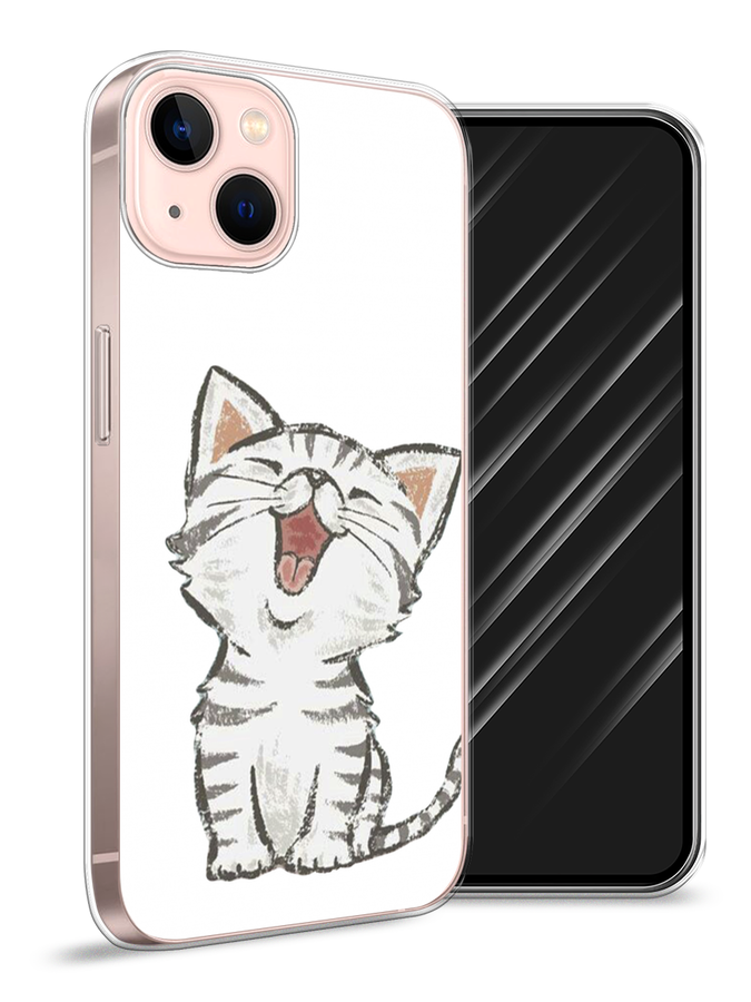 

Чехол Awog на Apple iPhone 13 / Айфон 13 "Котенок рисованный", Разноцветный, 14250-1