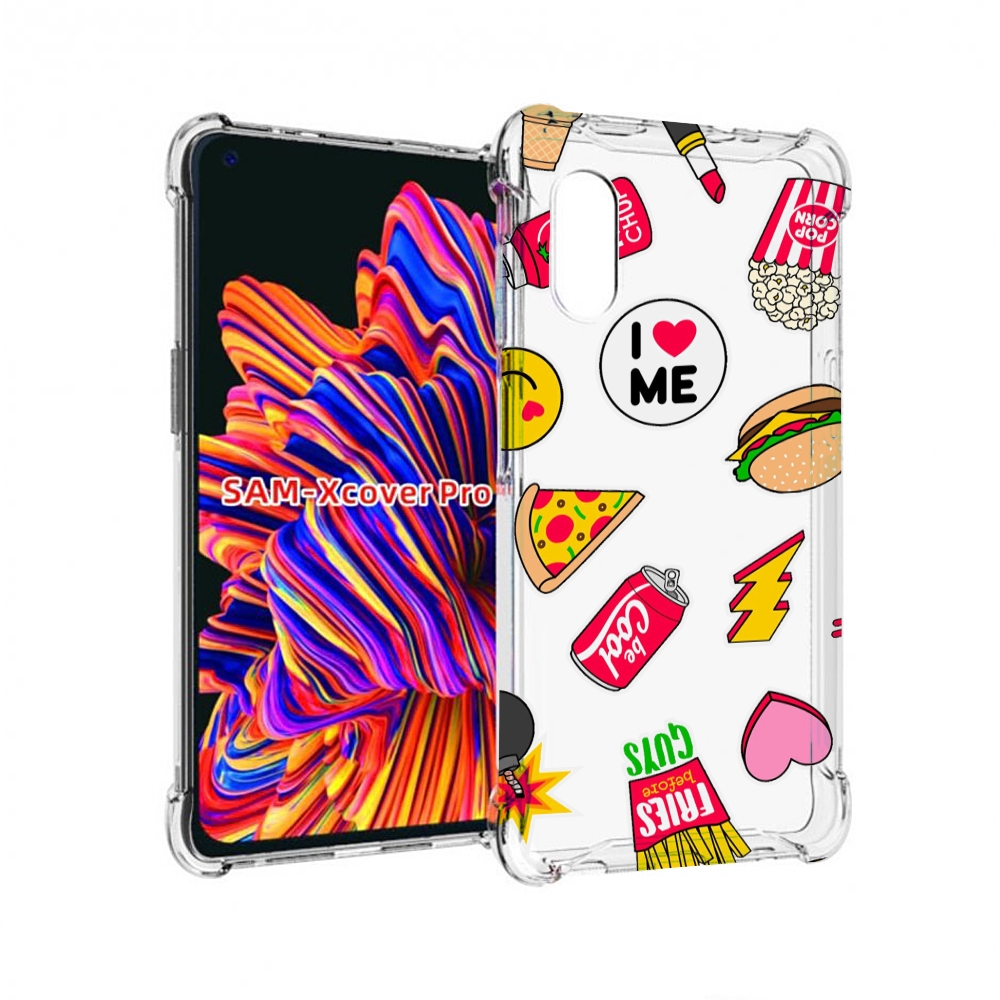 

Чехол MyPads фаст-фуд для Samsung Galaxy Xcover Pro 1, Прозрачный, Tocco
