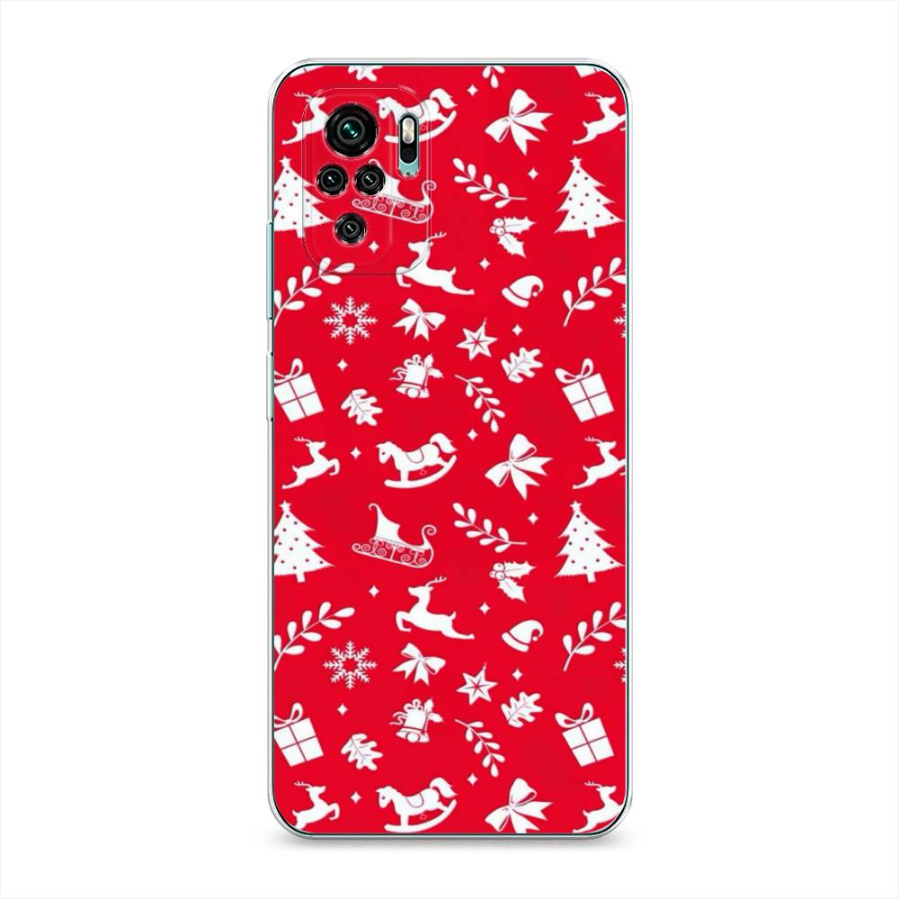 

Чехол на Xiaomi Poco F2 Pro/Redmi K30 Pro "Девушка в черном купальнике", Красный;белый, 39750-5
