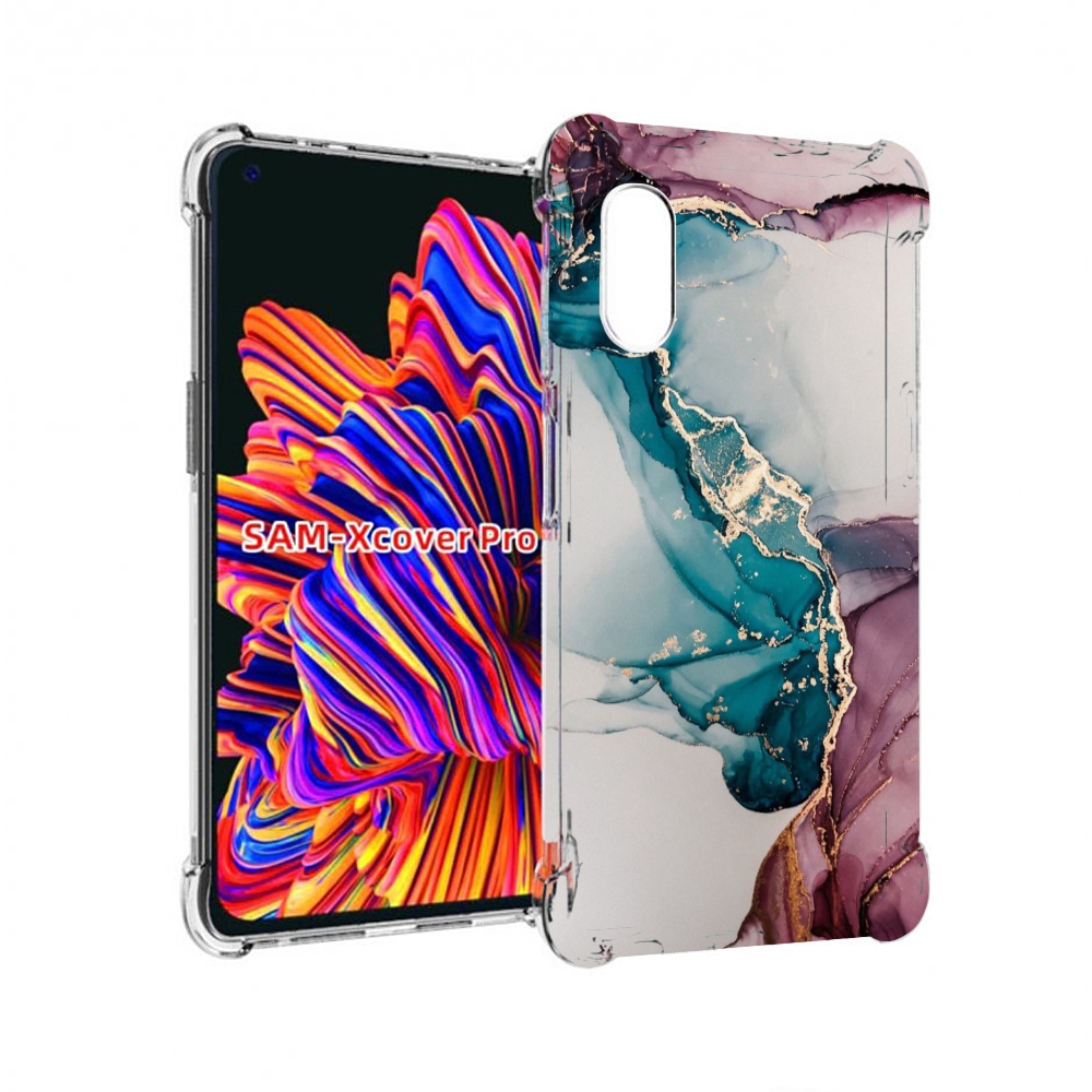 

Чехол MyPads фиолетовый синий краски для Samsung Galaxy Xcover Pro 1, Прозрачный, Tocco