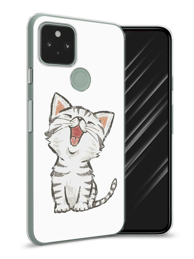 

Чехол Awog на Google Pixel 5A "Котенок рисованный", Разноцветный, 271050-1
