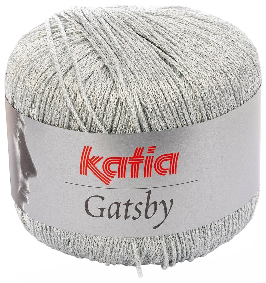 

Пряжа Katia Gatsby (49), перламутр-серебро, 5 шт. по 50 г, Серебристый