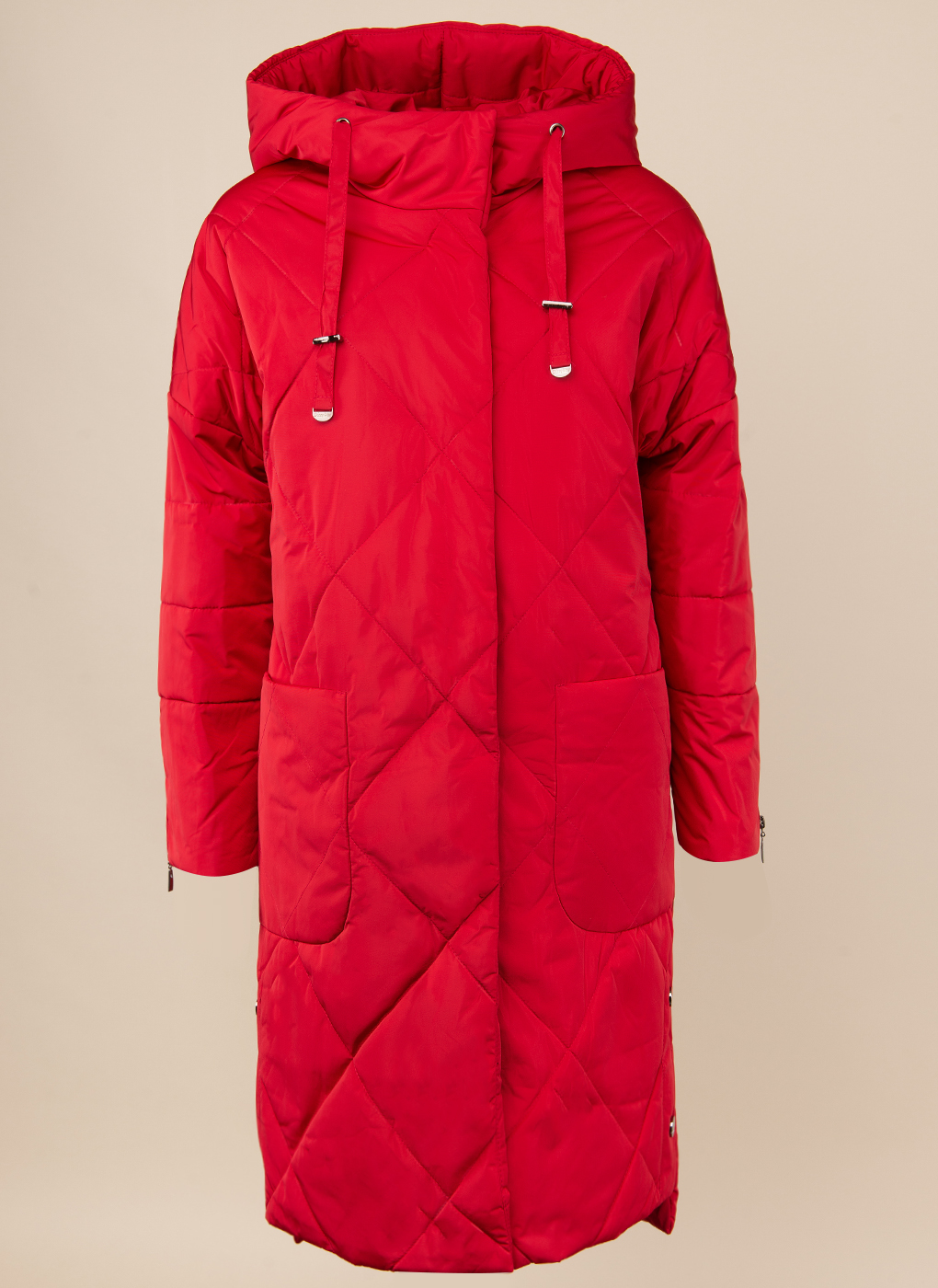 Пальто женское Каляев 49596 красное 42 RU