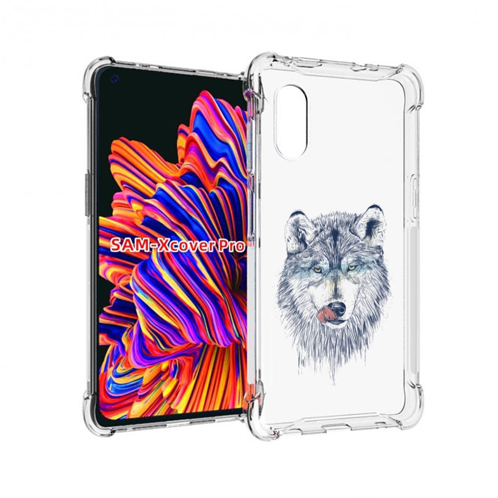 Чехол MyPads голодгый волк для Samsung Galaxy Xcover Pro 1