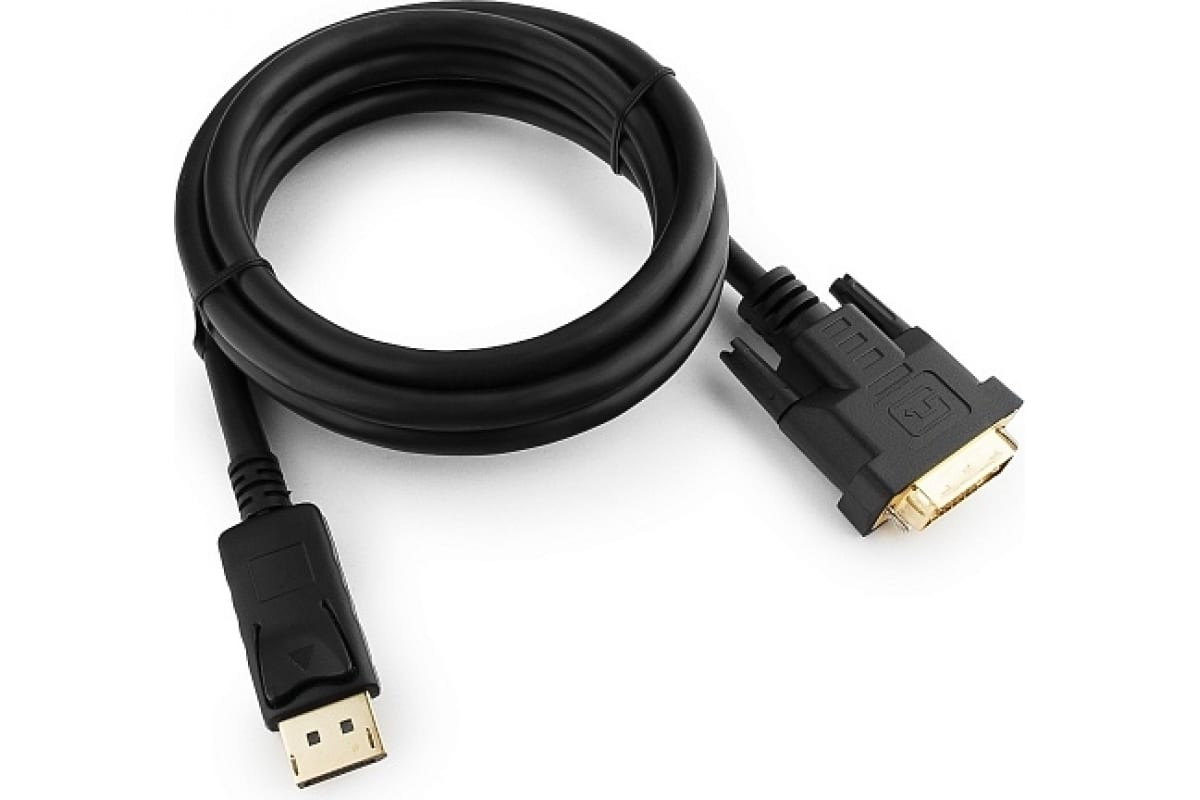 

Gembird Cablexpert DisplayPort to DVI 20M/25M 1.8m Black CC-DPM-DVIM-6 / CC-DPM-DVIM-1.8M, Черный