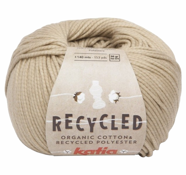 

Пряжа Katia Recycled (102), светло-бежевый, 5 шт. по 50 г
