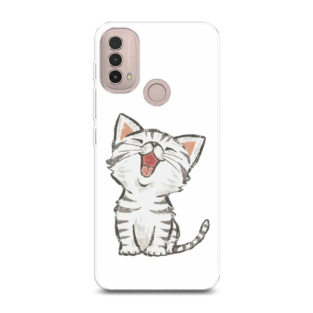 

Чехол Awog на Lenovo K14 Plus/Motorola Moto E20/E30/E40 "Котенок рисованный", Разноцветный, 243650-1