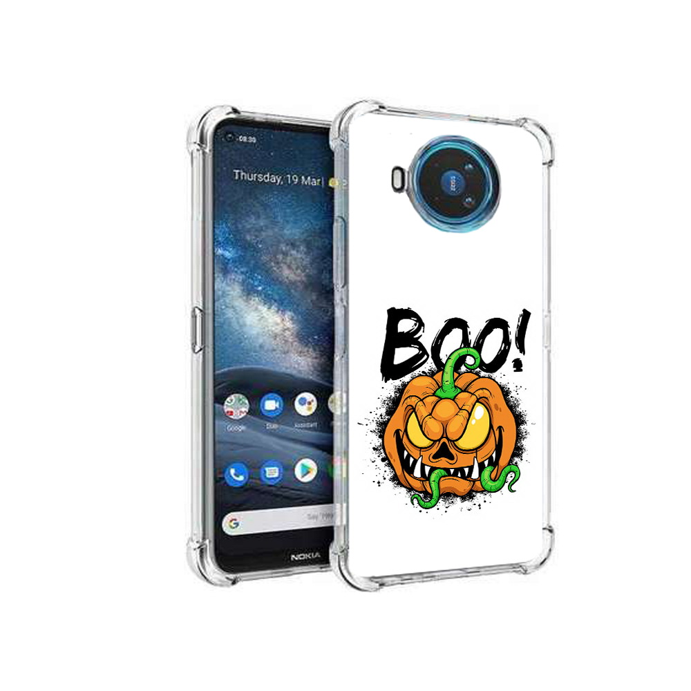 

Чехол MyPads Tocco для Nokia X100 Хэллоуин бу (PT227057.109.193), Прозрачный, Tocco