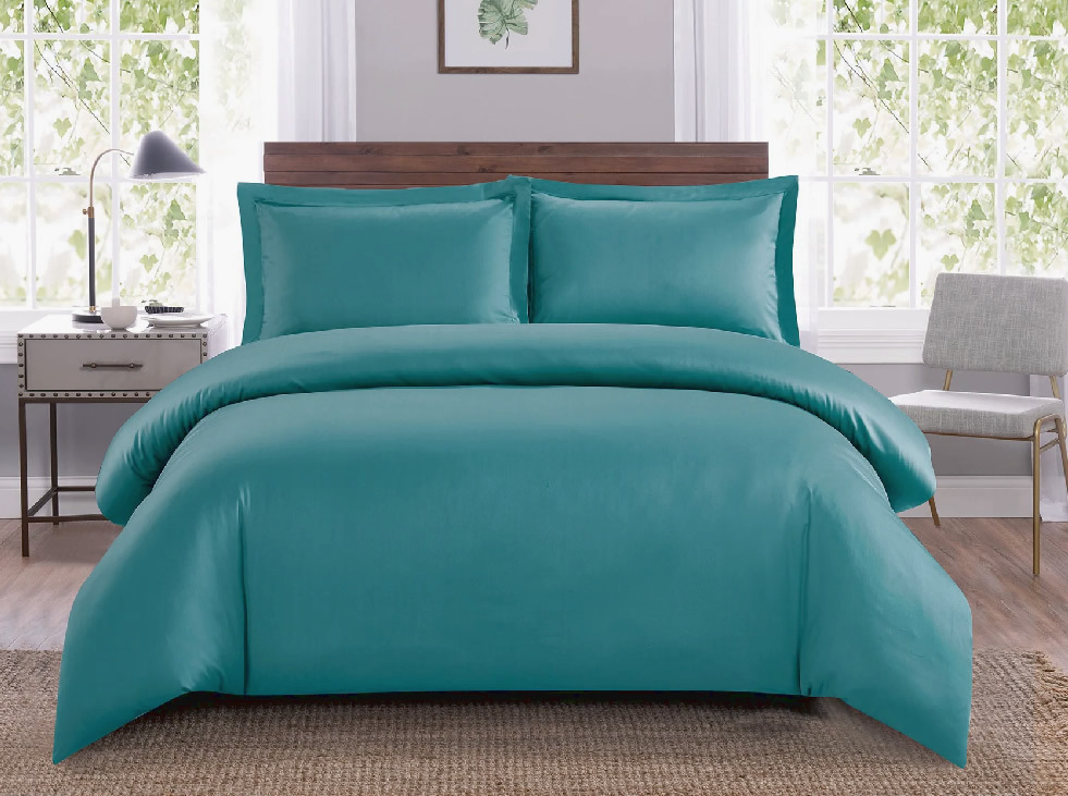 

Пододеяльник Maktex из тенселя 240 х 260 60S 125 Сине-зелёный, Синий, Пододеяльники из тенселя