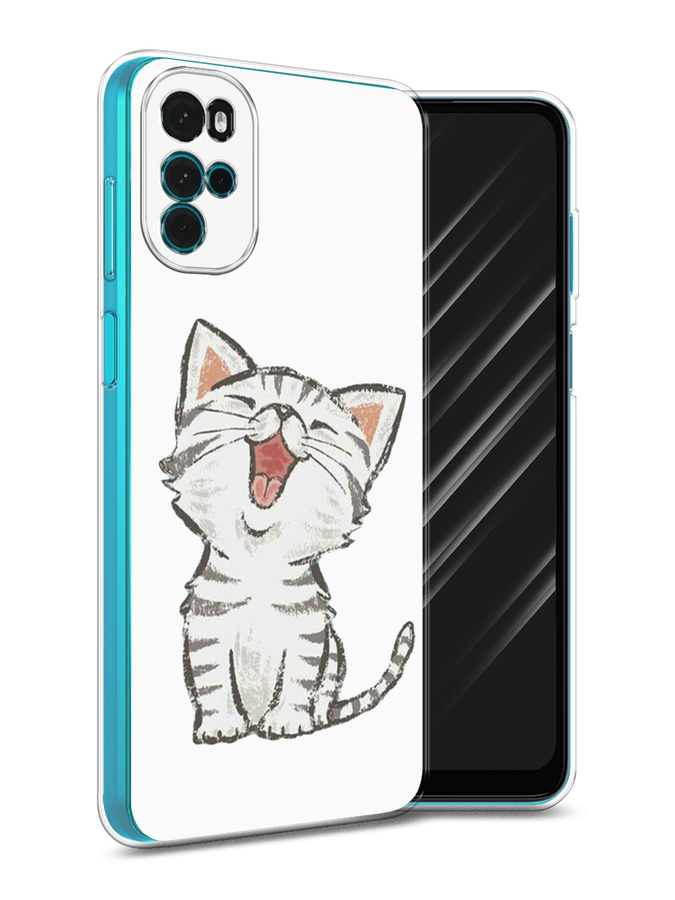 

Чехол Awog на Motorola Moto G22 "Котенок рисованный", Разноцветный, 243150-1