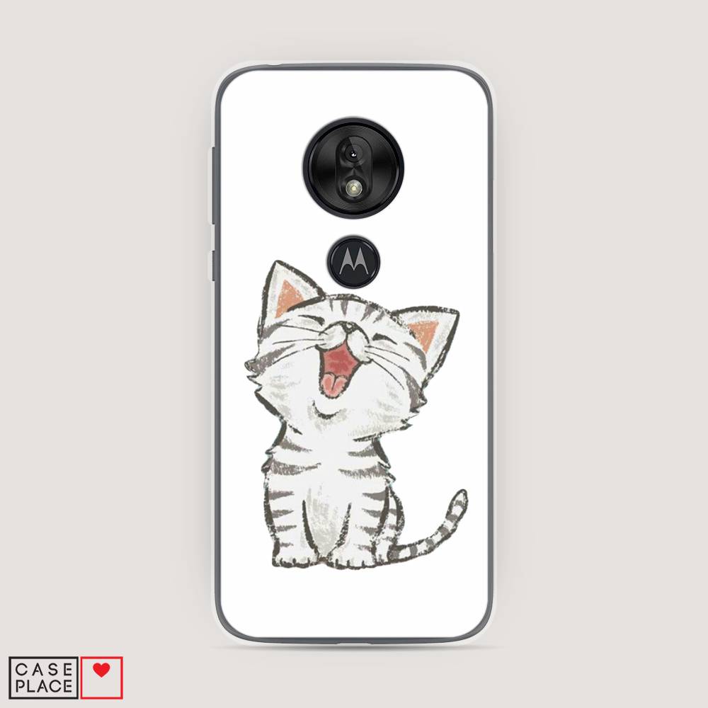 

Чехол Awog на Motorola Moto G7 Play / Моторола Мото G7 Плэй "Котенок рисованный", Разноцветный, 241250-1