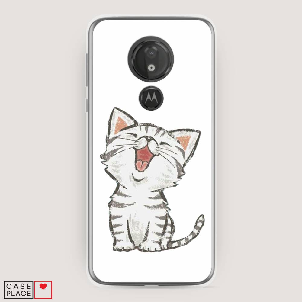 

Чехол Awog на Motorola Moto G7 Power / Моторола Мото G7 Power "Котенок рисованный", Разноцветный, 241350-1
