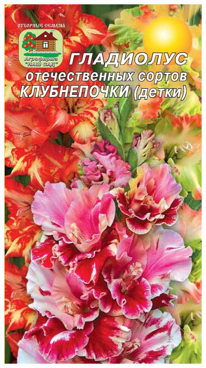 

Семена Наш сад Гладиолус отечественной селекции Клубнепочки (детки), Смесь, 10 шт.