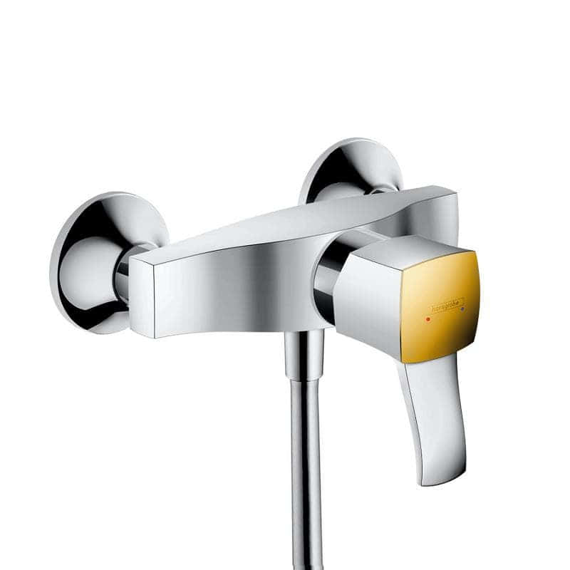 Смеситель для душа, хром/золото, Hansgrohe Metropol 31360090