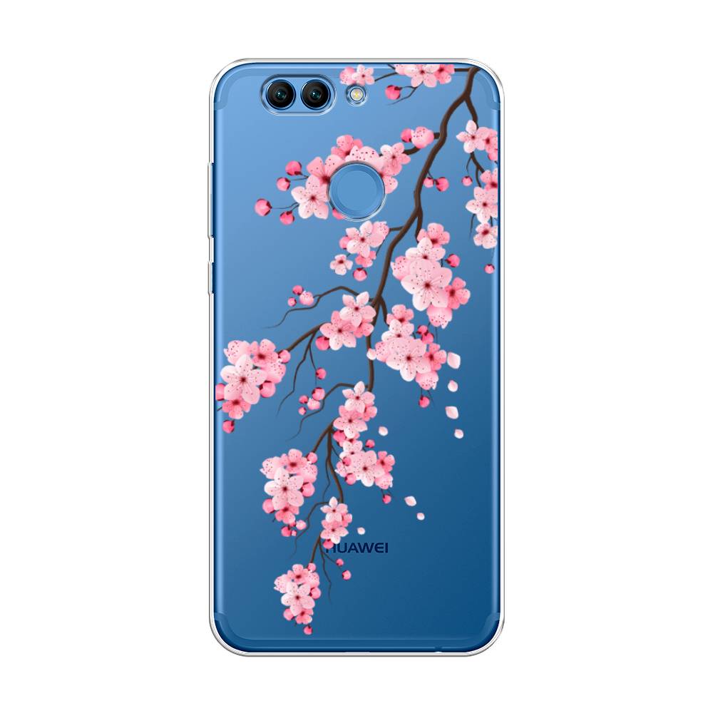 

Чехол Awog на Huawei Nova 2 Plus "Розовая сакура", Разноцветный, 63050-8