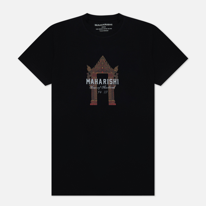 

Мужская футболка maharishi Thai Temple чёрный, Размер S, Черный, Thai Temple