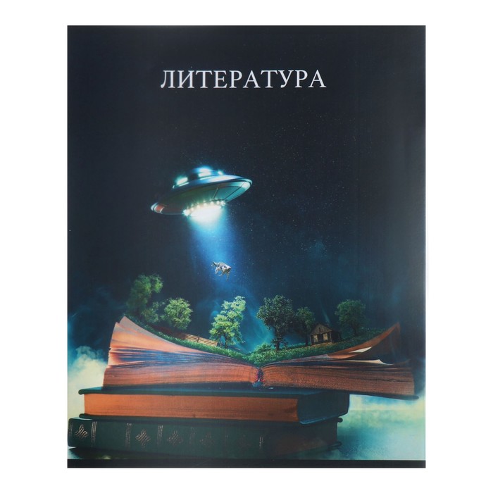 

Тетрадь предметная Calligrata TOP Школьный стиль 48л в линию Литература пластик