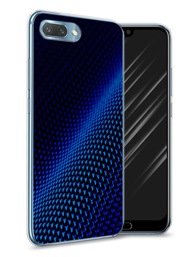 

Чехол Awog на Honor 10 "Синий карбон", Черный;синий, 65350-3