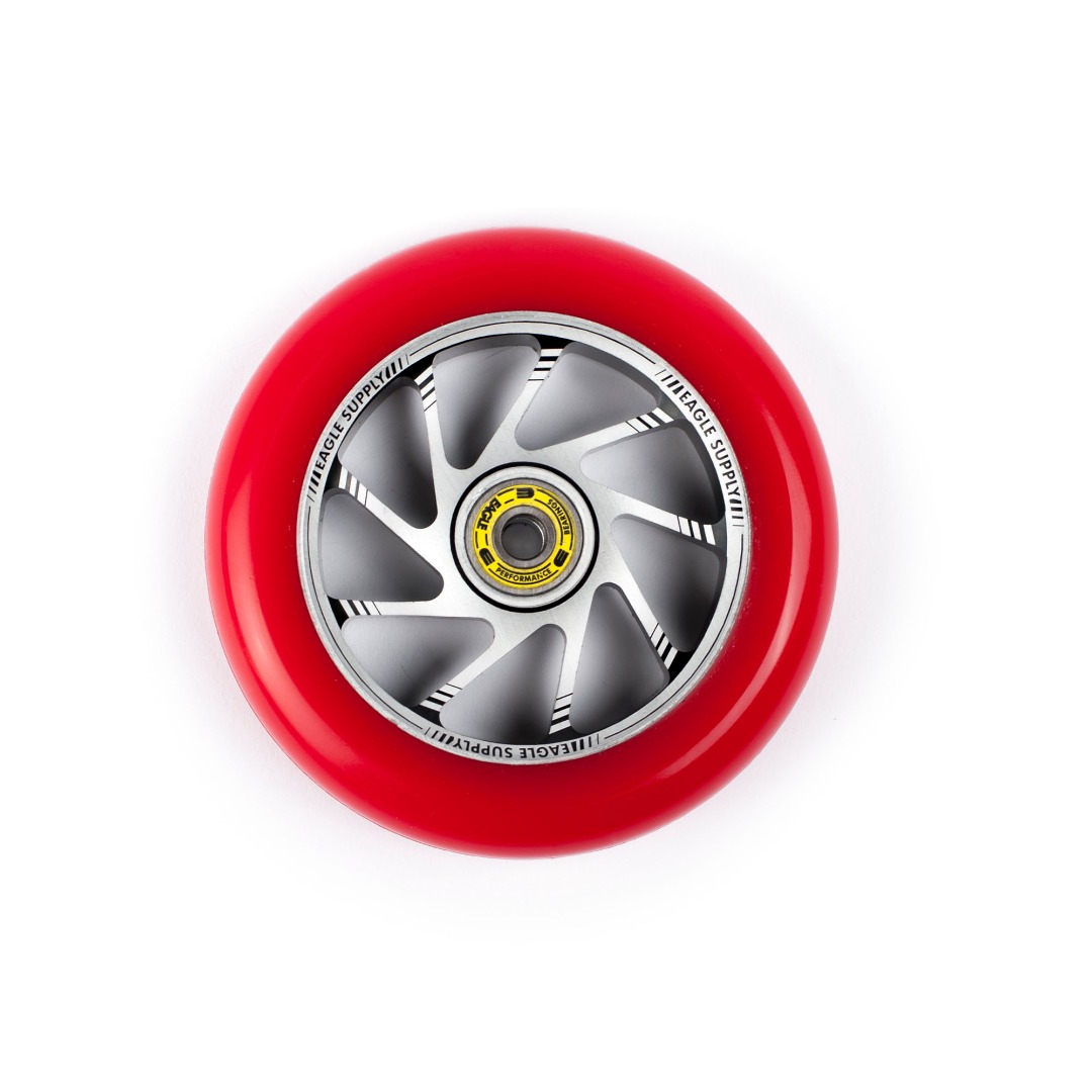 

Колесо с подшипником для самоката Eagle Supply Standard Line Team 120mm Silver/Red, Красный, Eagle Supply Standard Line Team 120mm