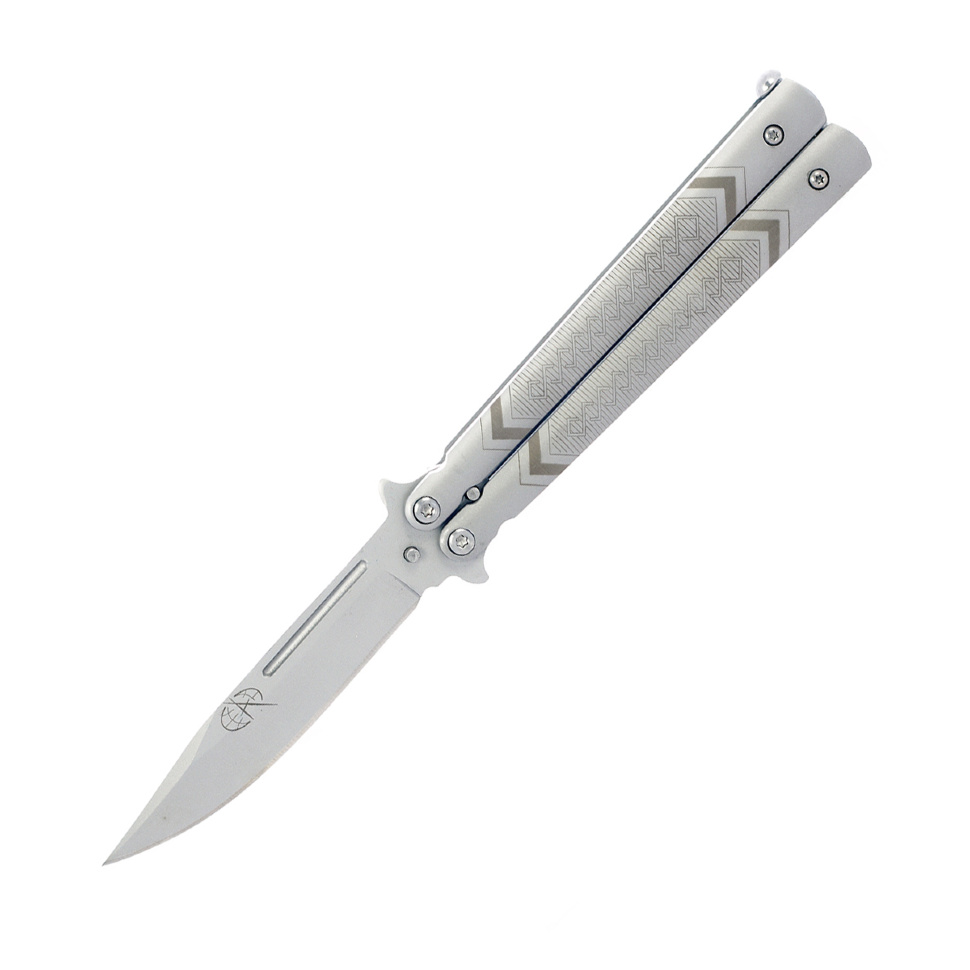 фото Туристический нож; тактический нож nobrand т703, серебристый