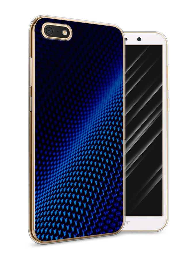 фото Чехол awog "синий карбон" для honor 7a