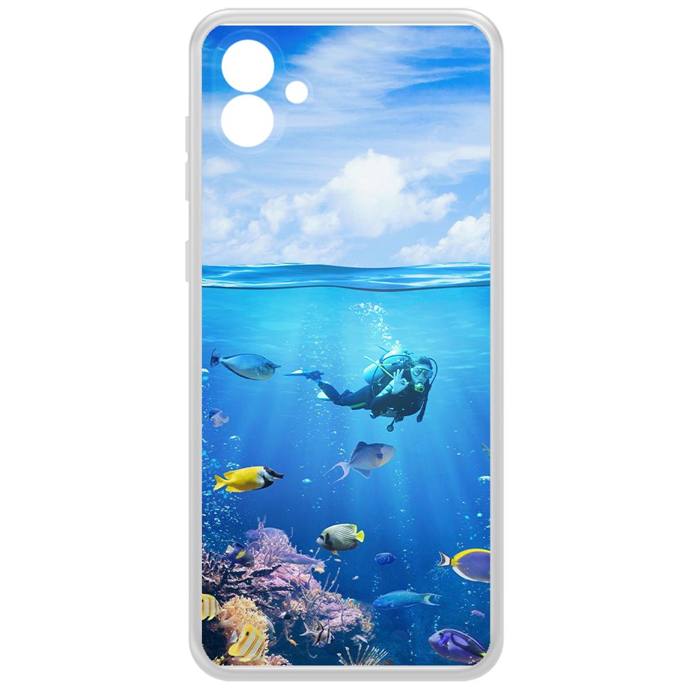 Чехол-накладка Clear Case Австралия, Большой Барьерный Риф для Samsung Galaxy A04e (A042)