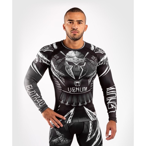 

Рашгард Venum Gladiator 4.0 L/S black/white, M INT, Gladiator 4.0 L/S