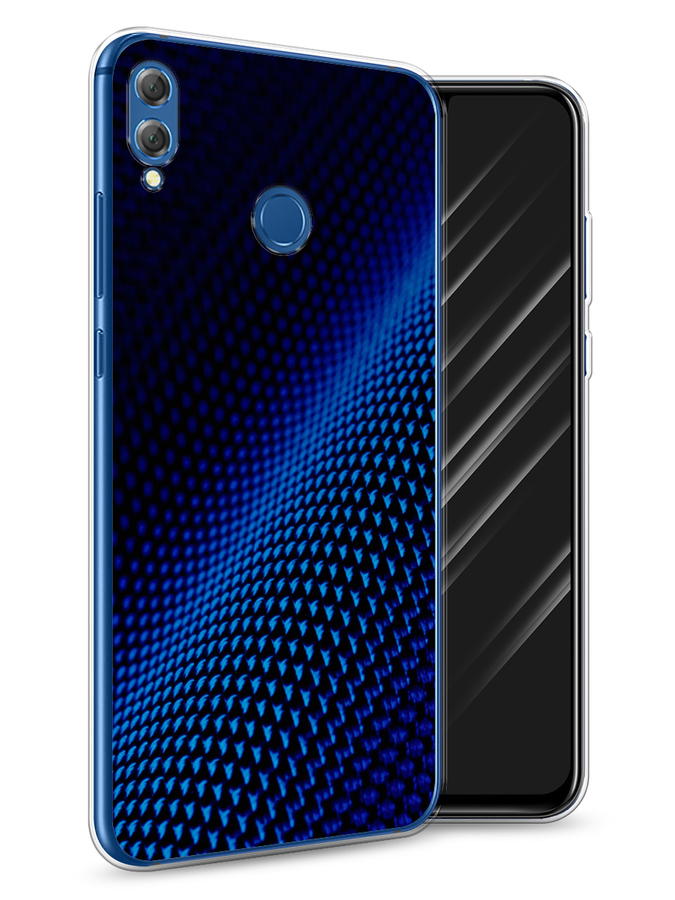 

Чехол Awog на Honor 8X "Синий карбон", Черный;синий, 66750-3