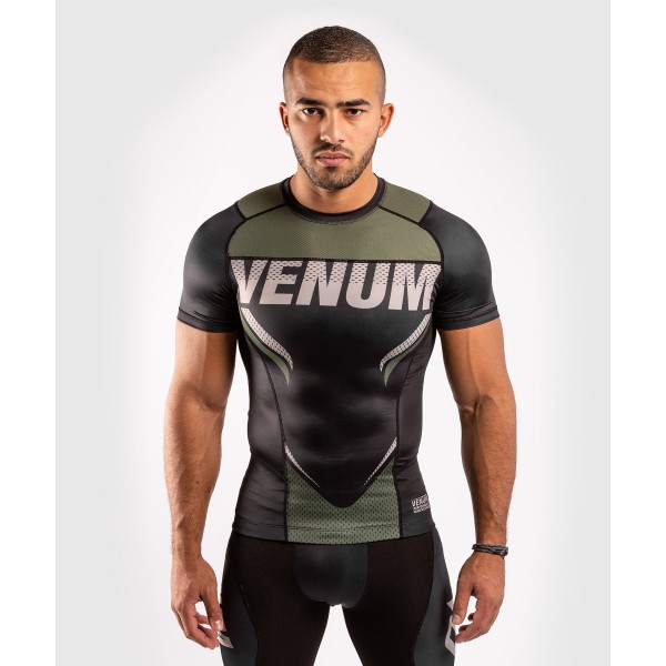 фото Рашгард venum impact s/s black/khaki, m int