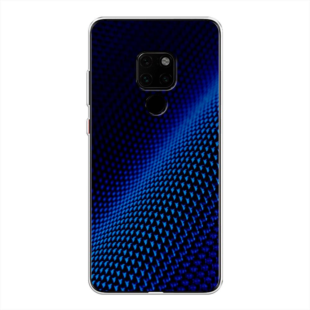 фото Чехол awog "синий карбон" для huawei mate 20