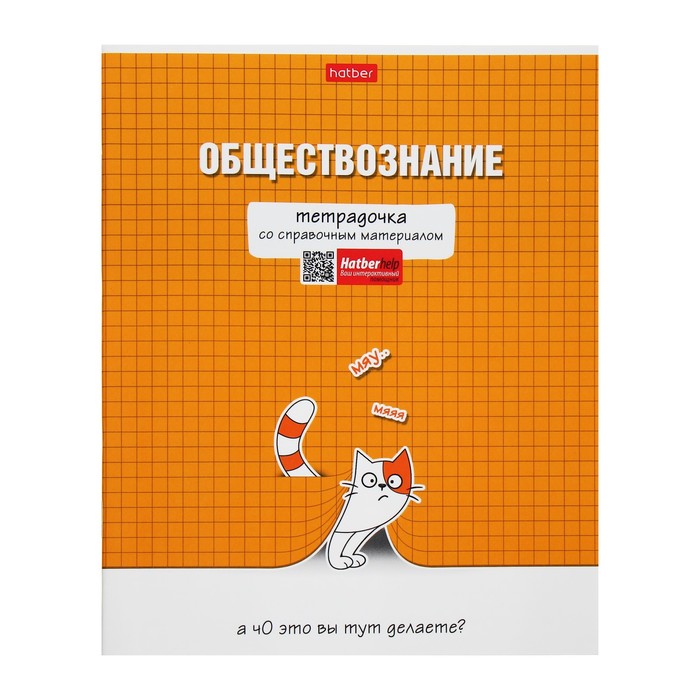 

Тетрадь предметная Hatber Тетрадочка 48 л в клетку Обществознание