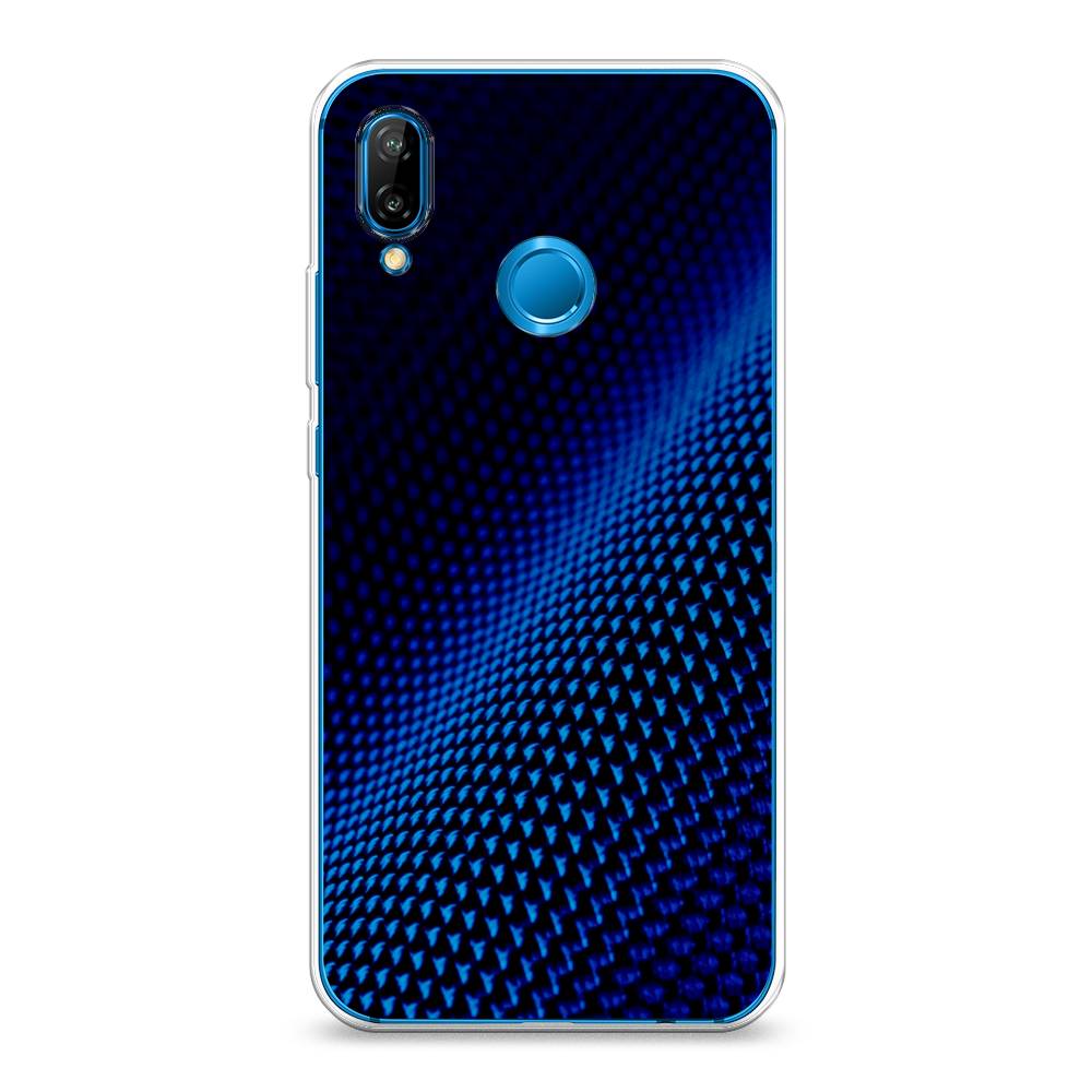 

Чехол Awog на Huawei Nova 3E "Синий карбон", Черный;синий, 65650-3