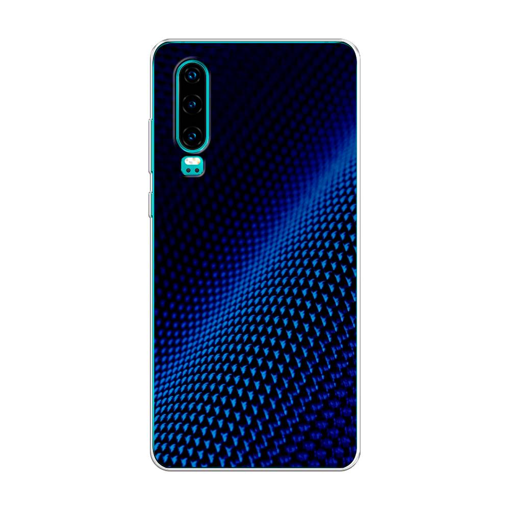 

Чехол Awog на Huawei P30 "Синий карбон", Черный;синий, 68550-3