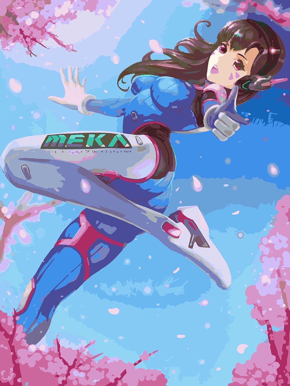 

Картина по номерам Красиво Красим Overwatch D Va, 80 х 100 см, Overwatch D Va