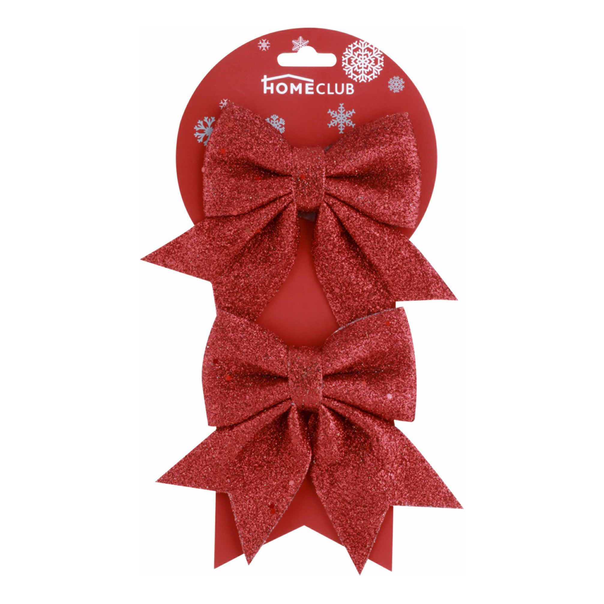 

Набор елочных украшений Homeclub Банты блестящие A0-XY0005G 15 см 2 шт в ассортименте