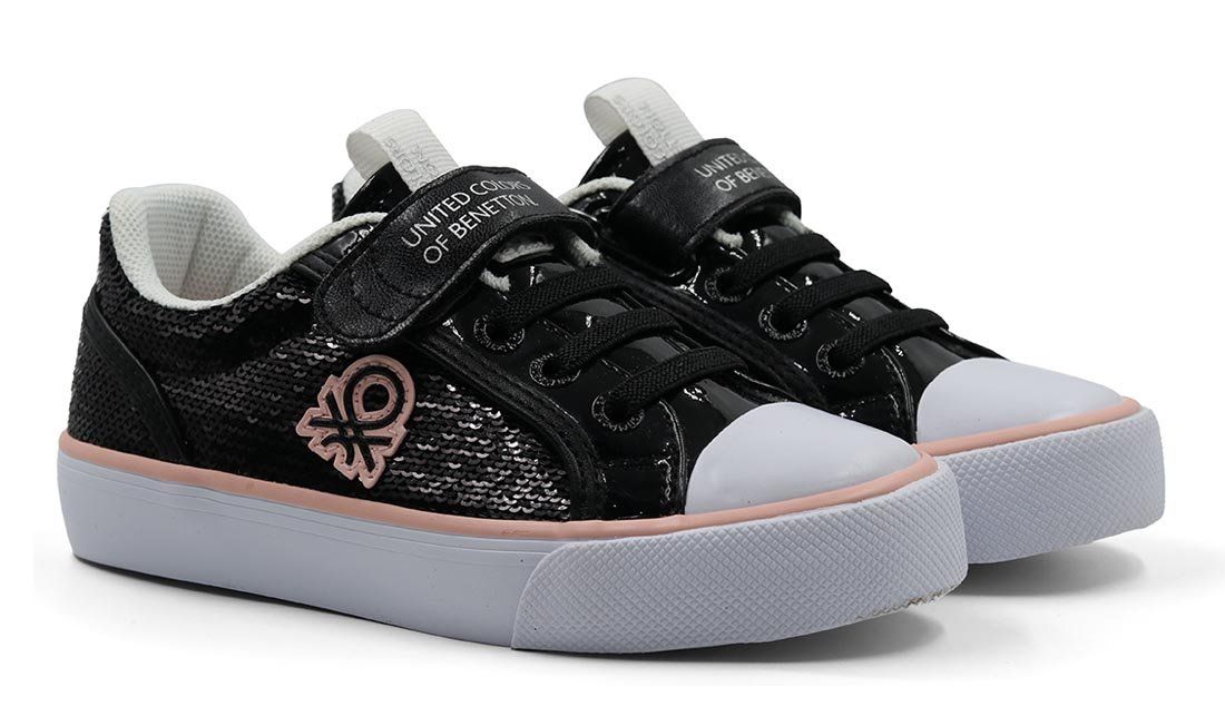 

Кеды United Colors of Benetton CONVERT LOW PAILETTES BTK110112 цв. черный р. 31, CONVERT LOW PAILETTES BTK110112
