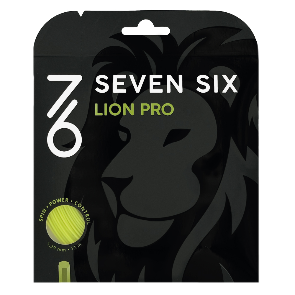 Струна для тенниса 76 12m Lion Pro, Yellow, 1,24