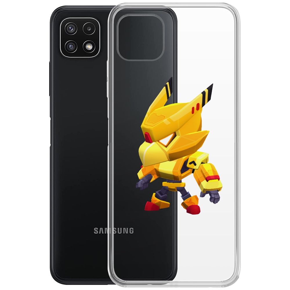 

Чехол-накладка Brawl Stars-Ворон Золотой Меха для Samsung Galaxy A22s (A226), Прозрачный